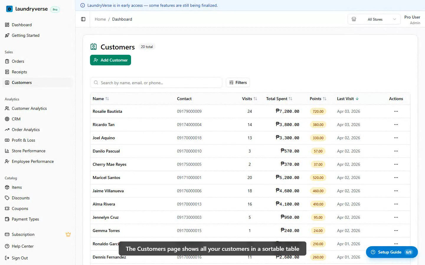 Customer Management walkthrough video