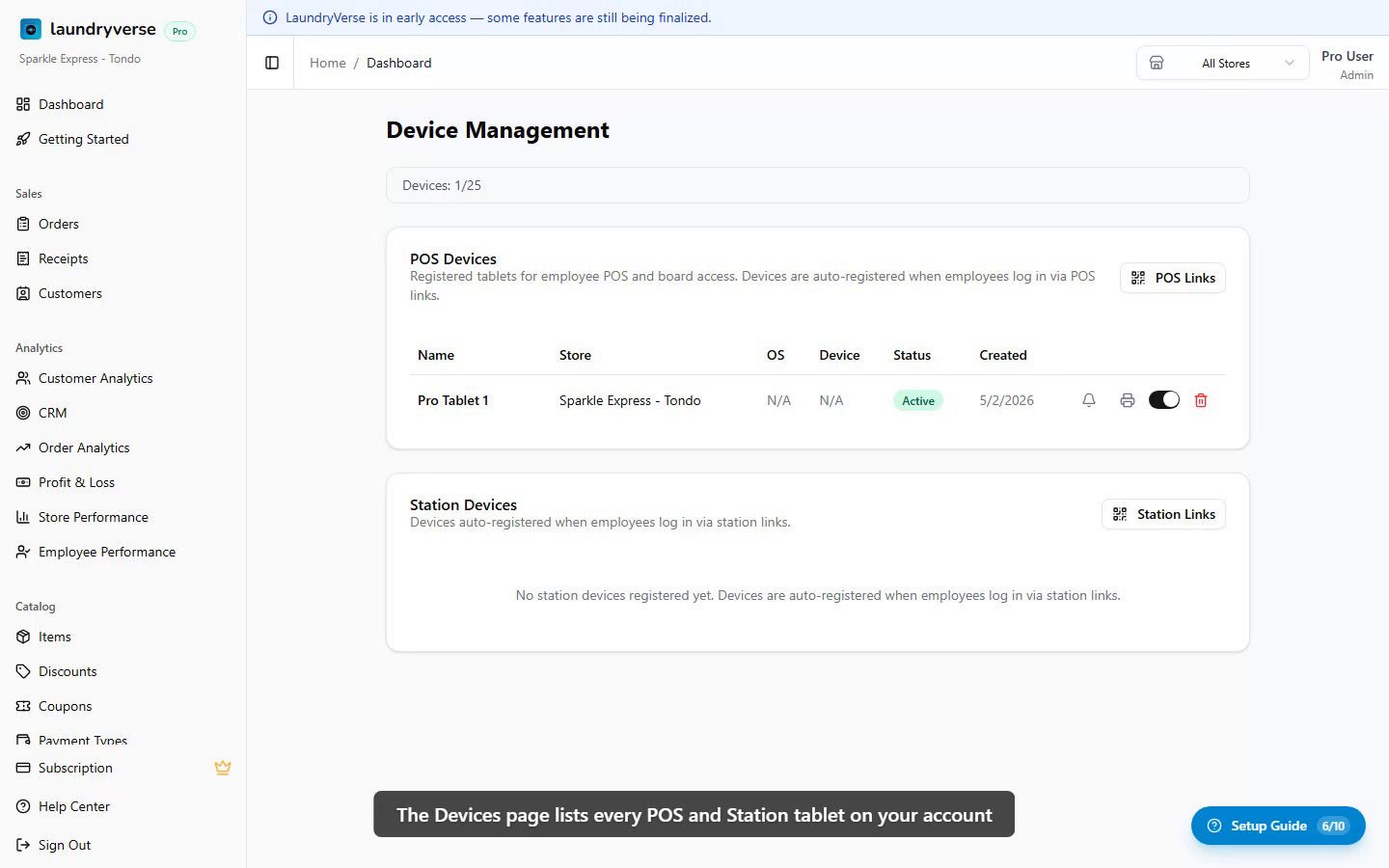Devices management walkthrough video