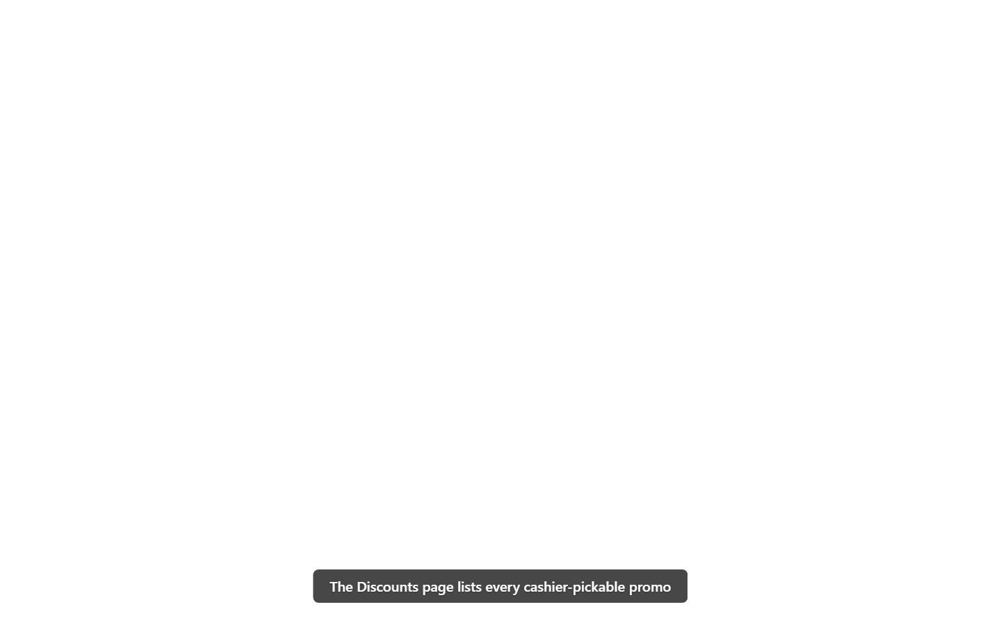 Discounts admin page walkthrough video