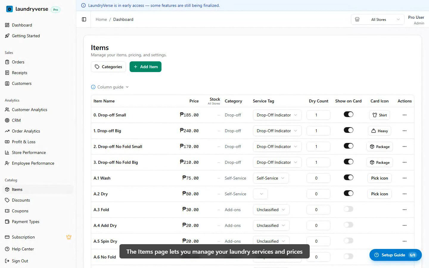 Inventory & Items walkthrough video