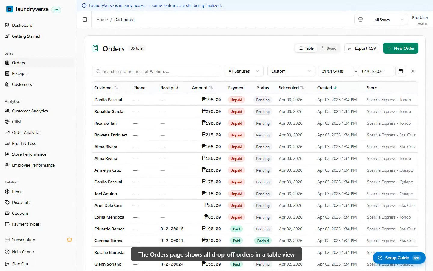 Order Management walkthrough video