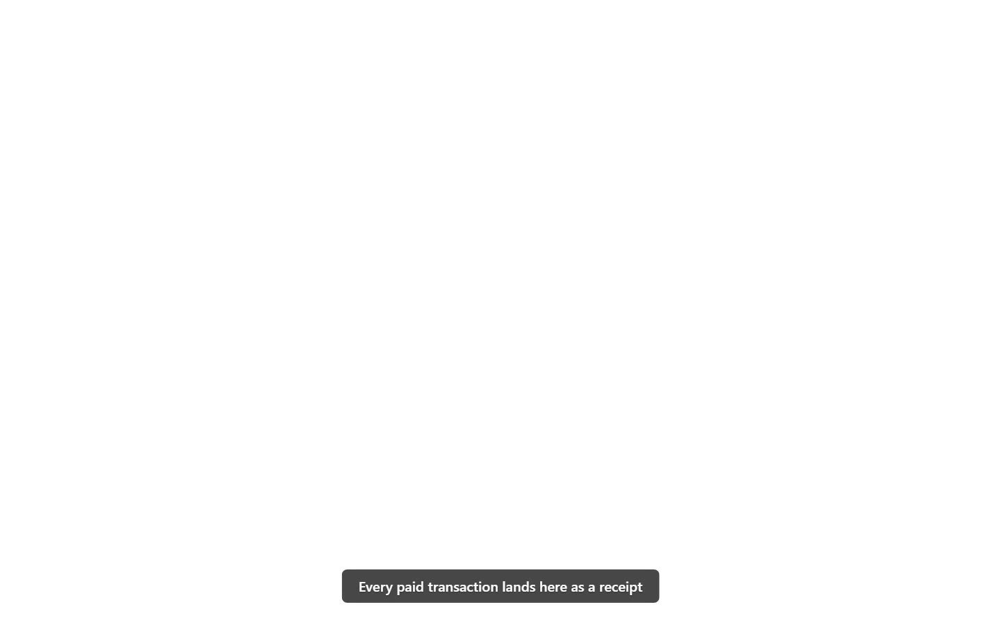 Receipts admin page walkthrough video