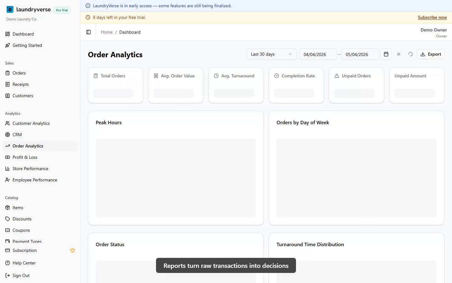 Reports & Analytics walkthrough video