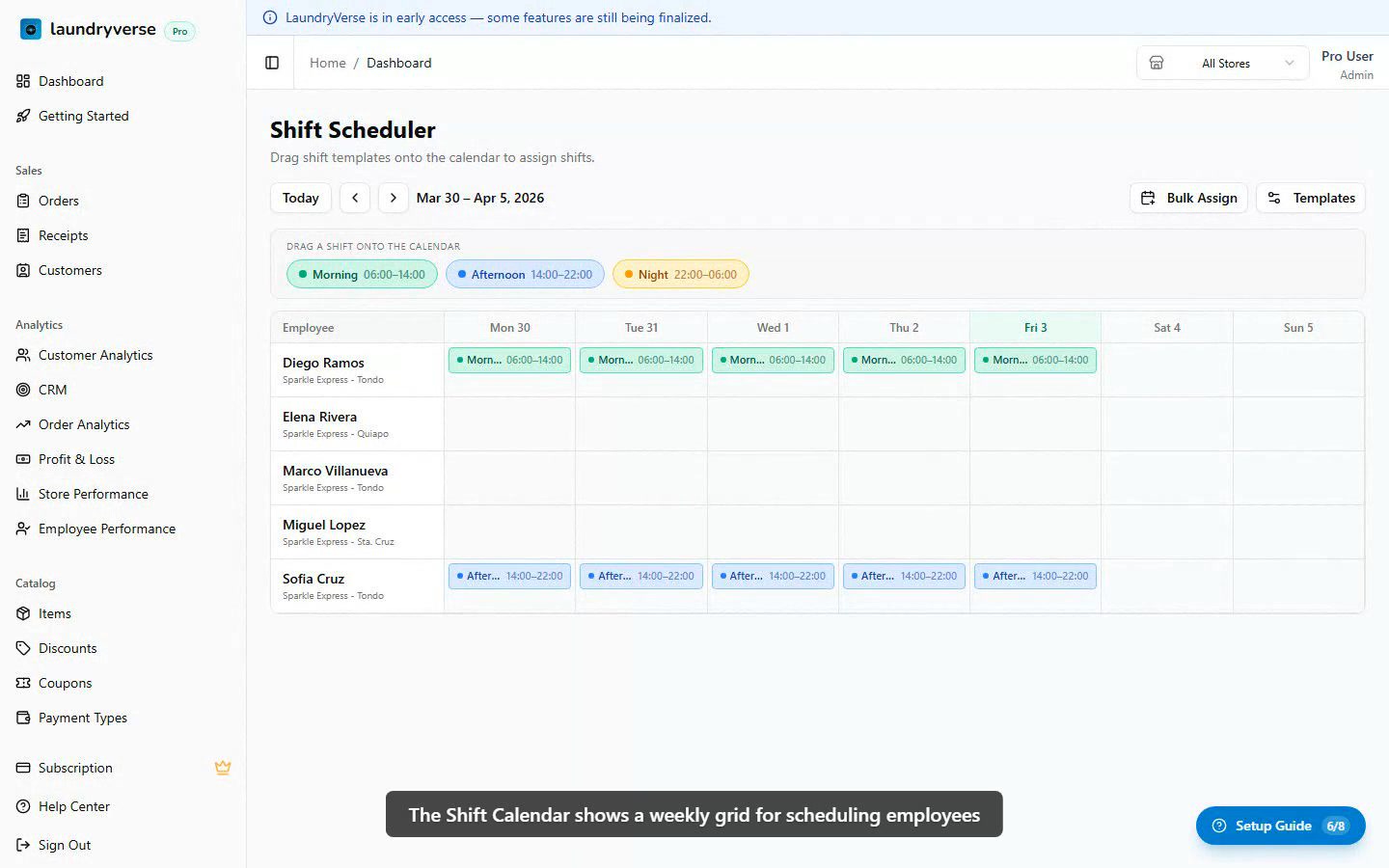 Scheduling & Shifts walkthrough video