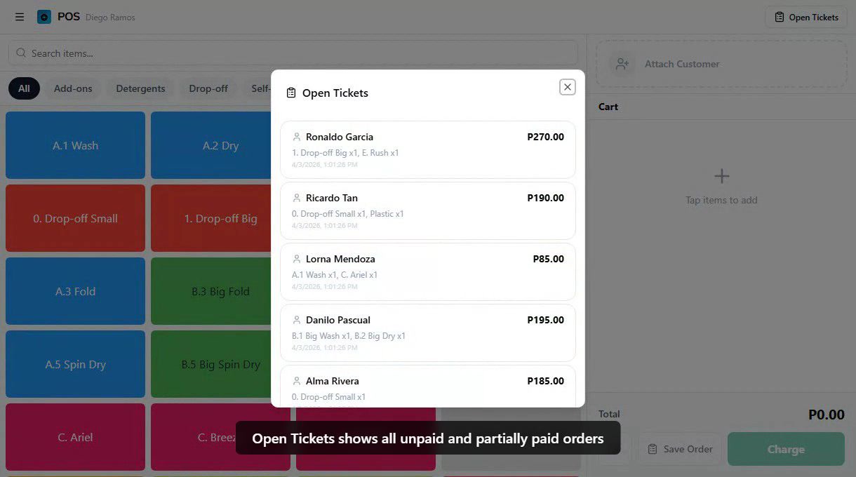 Open Tickets walkthrough video