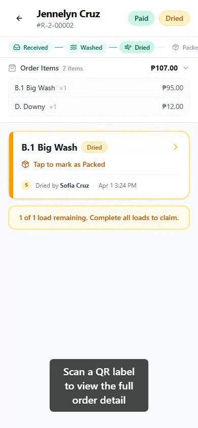 QR View Order walkthrough video
